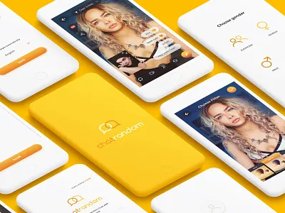Chatrandom UI app app concept chat design ios iphone ui deisgn videochat