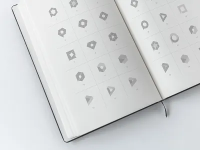 Sketching design logo sketches variations