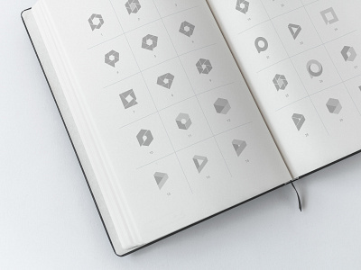 Sketching design logo sketches variations