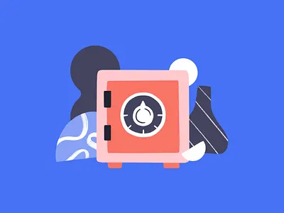 Your money is safe! app crypto crypto currency design illustration safe shapes ui ux wallet