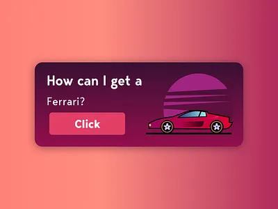 How Can I Get A Ferrari art betting branding car cartoon design digital doodle drawing ferrari gamification graphic design illustration logo sketch sketchapp ui ux uxdesign vector
