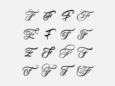 F Exploration brushtype calligraphy custom type hand lettering hand made type handlettering handmade handmadetype lettering logotype script sketch type typography