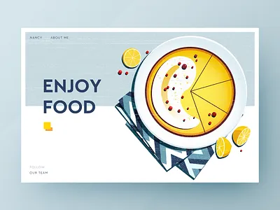 Enjoy food design food illustration