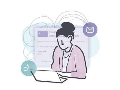 Illustration Experiment 1 email glow illustration marketing product illustration