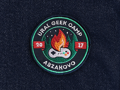 UGC patch badge design emblem esport festival flat game graphic ildanflash joystick logo logotype patch vector