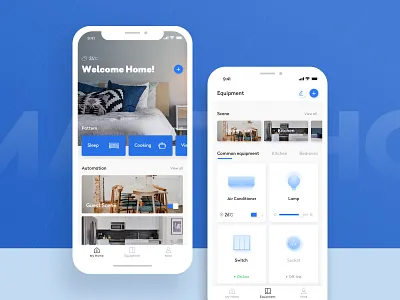Smart Home-1 app card color design icons smart home technology ui ux