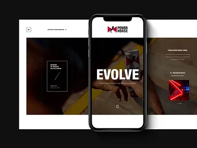 Power Horse Website drink html5 inspiration landing landing page product