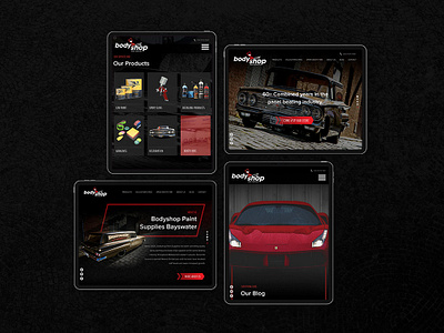 Web Design for Body Shop australia black cars freelancer krystlesvetlana melbourne web design
