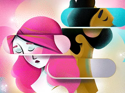North Magazine Illustration blog characer digital arts editorial illustration gender equality girl character illustration magazine mentalhealth woman