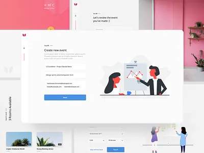 Book your meeting room, easily — BukaRuang booking booking apps clean design desktop experience illustration illustration art ui ui design ui ux ux ux design web web app web app design