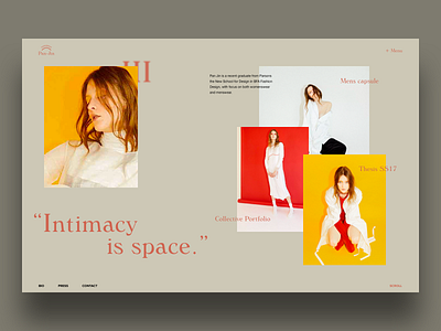 PAN/JIN - shot preview clean colors display font minimal photography typo ui