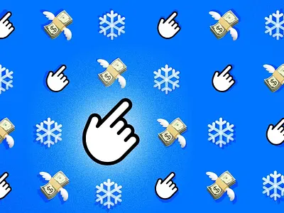 Giving Season's Greetings emoji holiday pattern