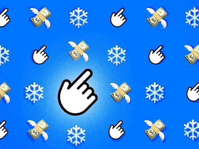 Giving Season's Greetings emoji holiday pattern