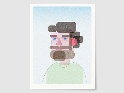 Me 4 21 11 adobe illustrator aquatint flat illustration selfportrait