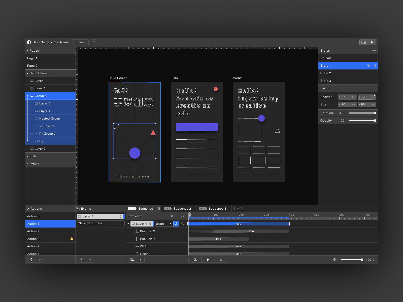 Example of Phase UI 2.1