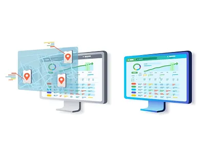 Shift Flexibility animation app assistance brand character design editorial flat graphic icons illustration interface ios organize phone projects tablet technology user vector