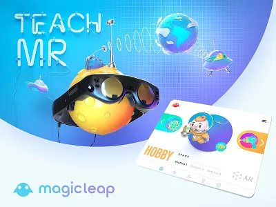 MR Child Education app ar design motion ui vr