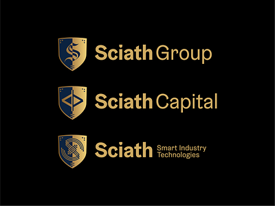 Sciath Group Logos branding design logo typography
