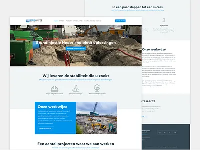 Grondinjectie - Webdesign design desktop digital design online ui ux web webdesign