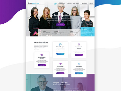 Web Design for Dr Tom colourful krystlesvetlana medical design melbourne modern design web design