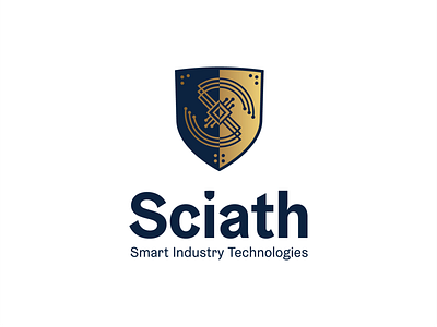 Sciath Smart Industry Technologies Logo branding design logo typography