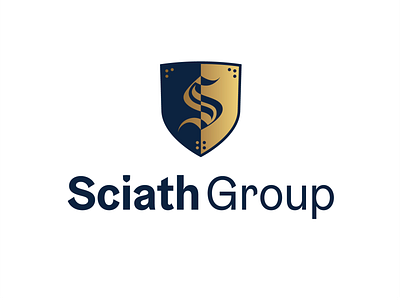 Sciath Group Logo branding design logo typography