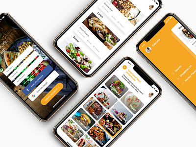 Timeat - Food Menu Weekly Planner app blog cards design destinations food gallery holidays iphone x iphone xs menu mockup restaurant site travel trip ui ux web weekly planner