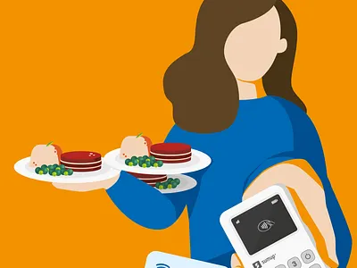 New 3G reader branding illustration sumup vector