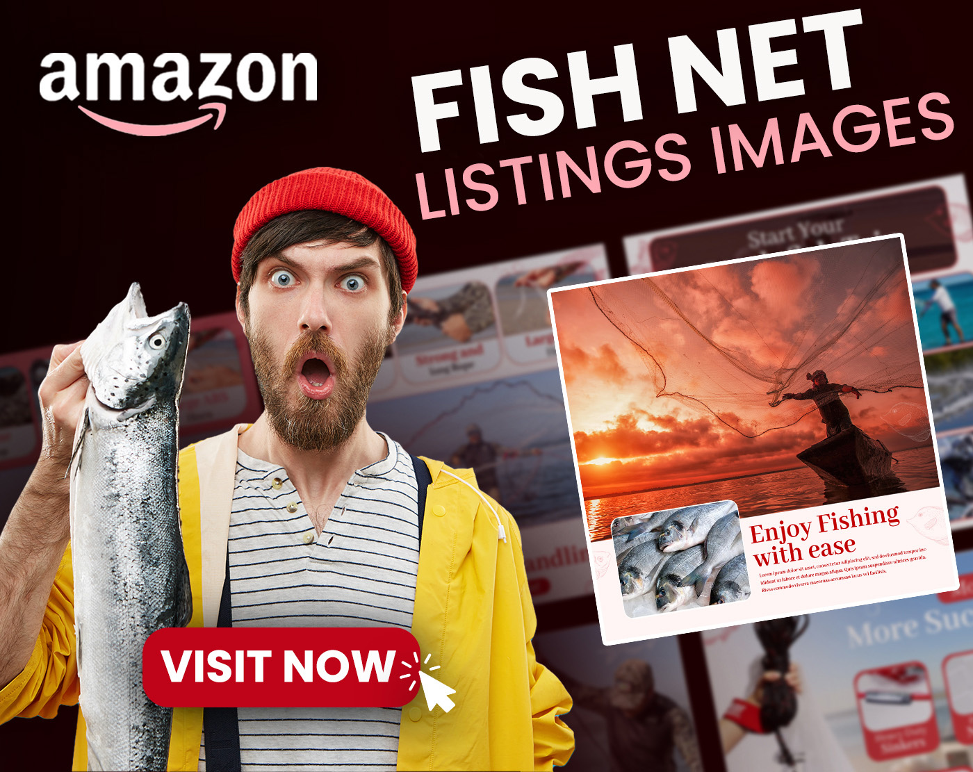 Elevating Amazon Listings For Fish Product amazon amazon images amazon listings design ebc design ecomerce fish graphic design images listings listings design net new images product product image product images product showcase design
