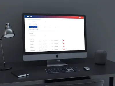 PmAm branding design time ui ux web application