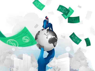 Global Market | Salesforce Journey Collection #2 business businessman deals global hurca market vision world