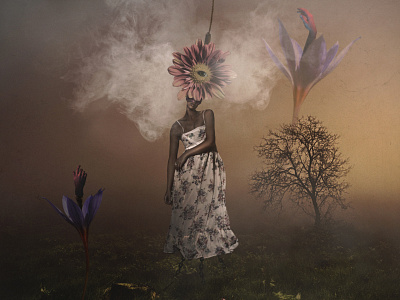 Flower Puppet art dark fantasy photomanipulation photoshop surreal taiwan