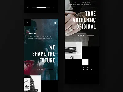 FAZE Mobi app brands design ecommerce fashion landing landing page pagination product concept ui ux web website