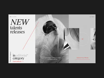 Blown Art Works and News Platform Alternative Homepage art concept design designmoo fashion grid homepage inspiration interface logo photo platform promo talent typography ui ux web website works