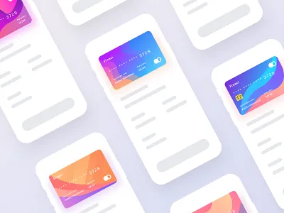 Finaci Financial debit/credit ui card-2 android app icon logo branding colorful colorful card debit credit creative design dashboard data science design financial illustration ios landing page mobile app product typography ui ux agency vector web design