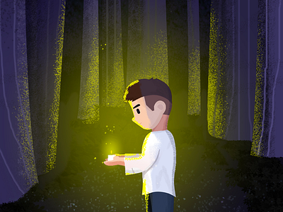 light boy color forest light midnight