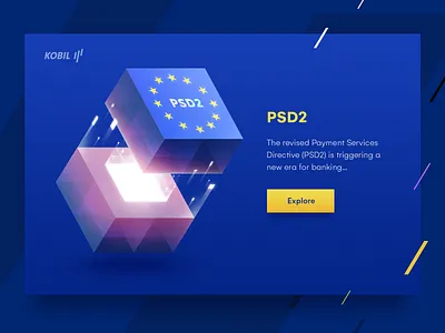 Data Protection Guideline Illustration art banking branding crypto data gradient icon illustration illustration design kobil landing logo page protection service technology ui vector web web illustration