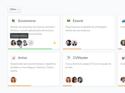 Project List clean dashboard design project simple sketch spacing specs ui