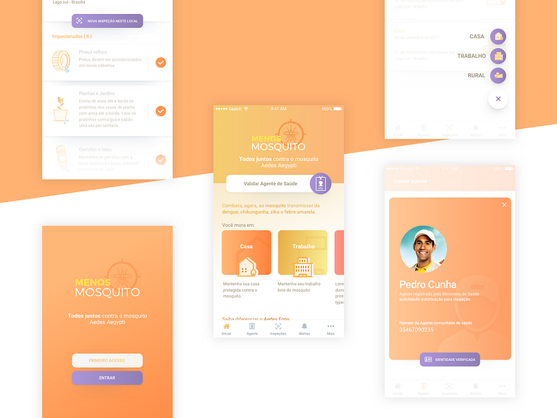 App Dengue fever app design designapp mobile ui ux