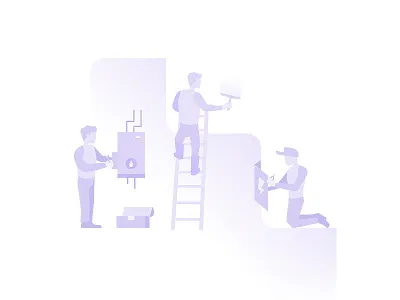 Subtle Service Business Illustrations illustration service subtle tradesmen