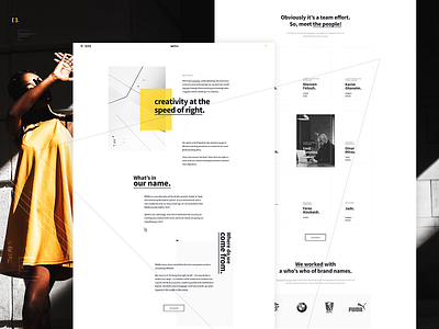Rasas Agency Profile Design advertising agency exploration minimal typography ui user experience user interface ux website