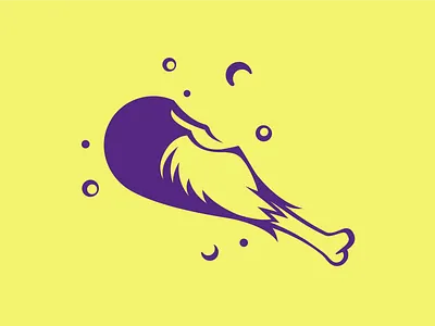 The Glutton of Thanks chicken drumstick icon illustration meat thanksgiving turkey