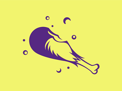 The Glutton of Thanks chicken drumstick icon illustration meat thanksgiving turkey