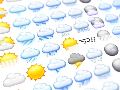 Weather Icons cloud icons rain sun weather