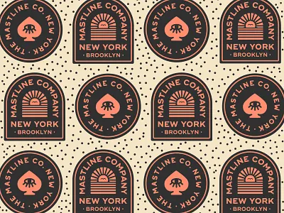 The Mastline Co. II apparel art badge brand branding design drawing dribbble eye graphic design hand drawn handdrawn identity illustration lockup logo marks new york portfolio typography