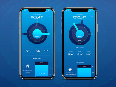 Financial Wellness - Handles Concept account apple watch application bank checking credit data design finance financial interface ios iphone mobile mobile app money savings ui design ux watch