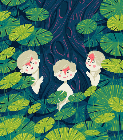 Princes and princess design hiwow illustration plants prince princess