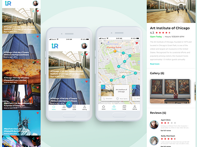 Route Creator UI main image re-creation mockup travel app ui