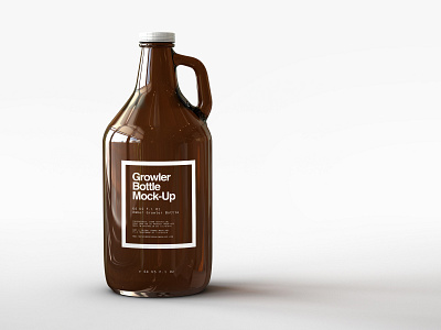 Growler Bottle | Beer Jug Mock-Up beer beer bottle bottle bottle mockup branding cider coffee growler jug mock up mock ups mockup packaging presentation squealer vintage