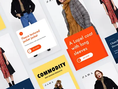 ZARA UI Redesign app design ui ux